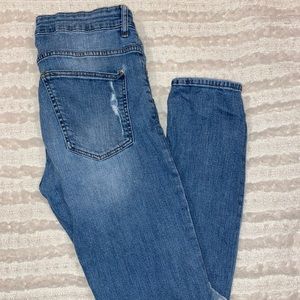 H&M Divided Extremely Distressed Skinny Jeans